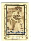 Autographed JOHNNY MIZE St. Louis Cardinals 1981 Cramer Card