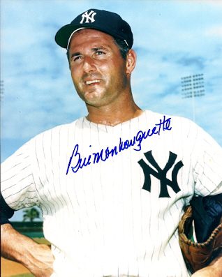 AUTOGRAPHED  BILL MONBOUQUETTE 8X10 New York Yankees Photo
