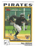 Autographed NYJER MORGAN Pittsburgh Pirates 2004 Topps Card