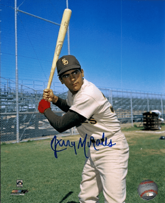 AUTOGRAPHED  photo JERRY MORALES SD Padres
