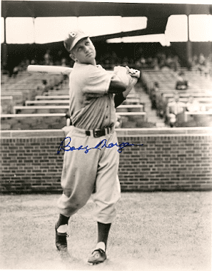 AUTOGRAPHED BOBBY MORGAN  Brooklyn Dodgers photo