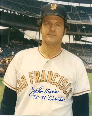 AUTOGRAPHED  photo JOHN MORRIS San Francisco Giants