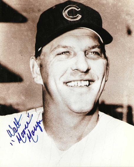 AUTOGRAPHED WALT "MOOSE" MORYN 8X10 Chicago Cubs Photo