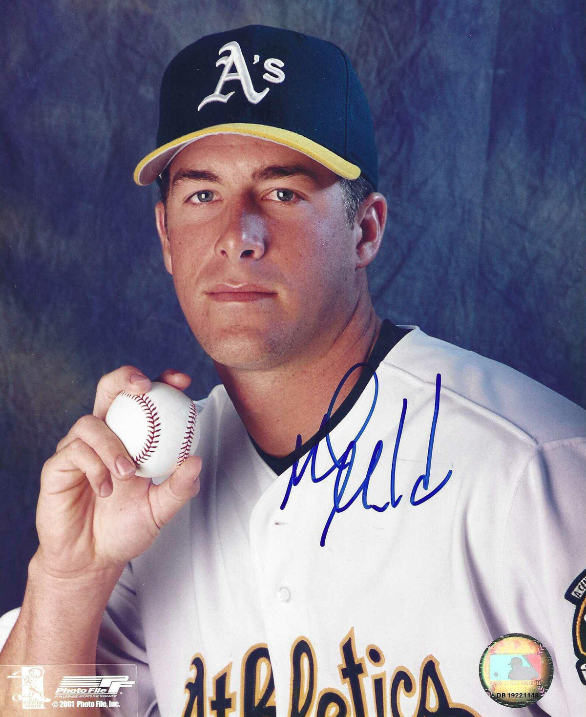 AUTOGRAPHED MARK MULDER 8X10 Oakland A's Photo