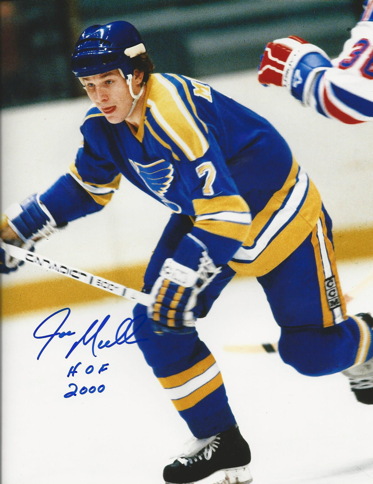 Autographed Joey Mullen St. Louis Blues 16x20  Photo.