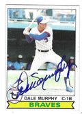 Autographed DALE MURPHY Atlanta Braves 1979 Topps Card