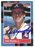Autographed DALE MURPHY Atlanta Braves 1988 Donruss Card