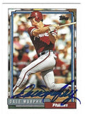 Autographed DALE MURPHY Philadelphia Phillies 1992 Topps Card