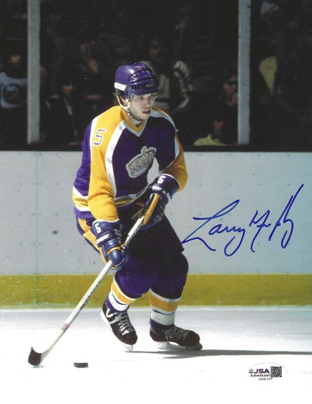 Autographed LARRY MURPHY 8X10 Los Angeles Kings Photo JSA
