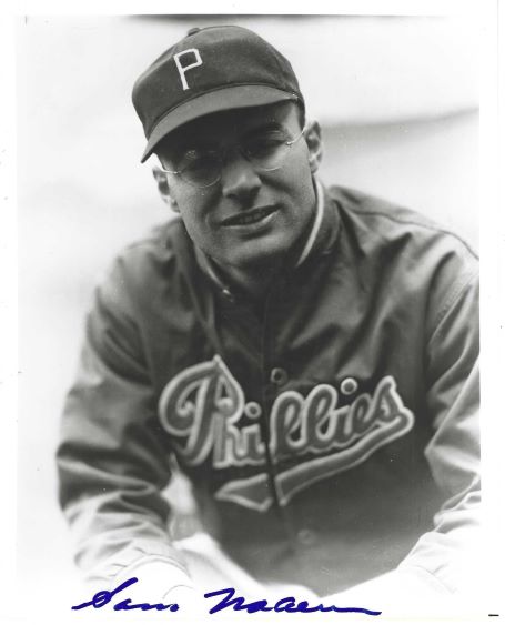 AUTOGRAPHED SAM NAHEM 8x10 Philadelphia Phillies Photo