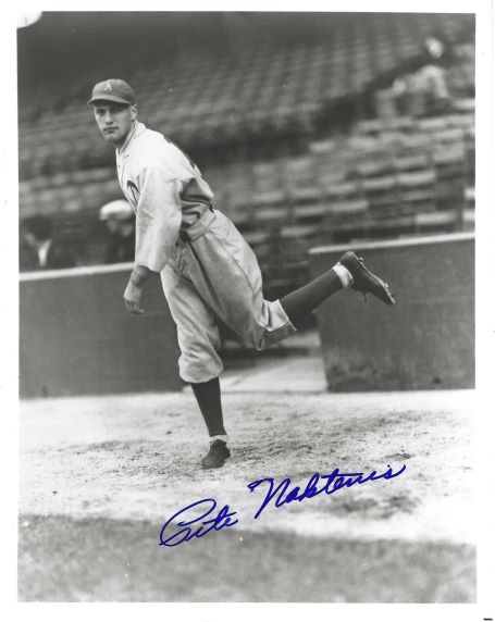 AUTOGRAPHED PETE NAKTENIS 8X10 Philadelphia A's Photo