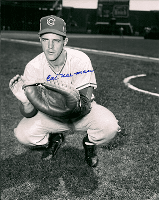 AUTOGRAPHED CAL NEEMAN Chicago Cubs Photo