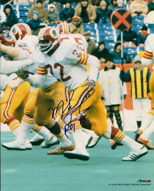 Autographed Mike Thomas 8x10 photo Washington Redskins