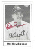 Autographed HAL NEWHOUSER Detroit Tigers 1978 Grand Slam Card