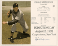 Autographed HAL NEWHOUSER HOF 8x10 Induction Day Card