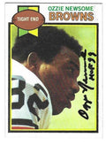 Autographed 1979 Topps Ozzie Newsome Cleveland Browns Rookie Card #308 w/ COA