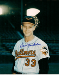 AUTOGRAPHED  photo DAVE NICHOLSON Baltimore Orioles