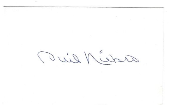 AUTOGRAPHED SIGNED PHIL NIEKRO 3x5 Index card