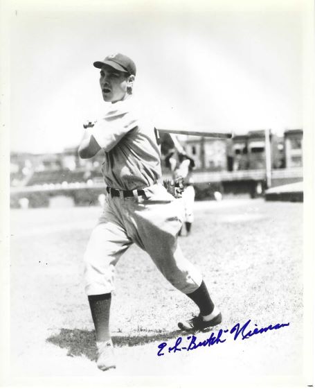 AUTOGRAPHED ELMER " BUTCH" NIEMAN 8X10 Boston Braves photo