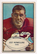 LEO NOMELLINI Autographed  1953 Bowman Card - San Francisco 49ers