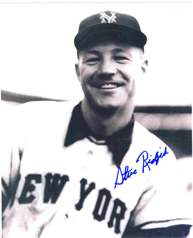AUTOGRAPHED SIGNED photo STEVE RIDZIK New York Giants