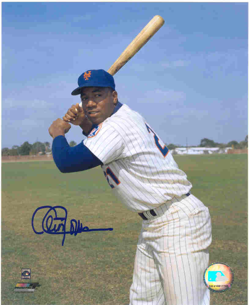 AUTOGRAPHED CLEON JONES 8X10 New York Mets Photo