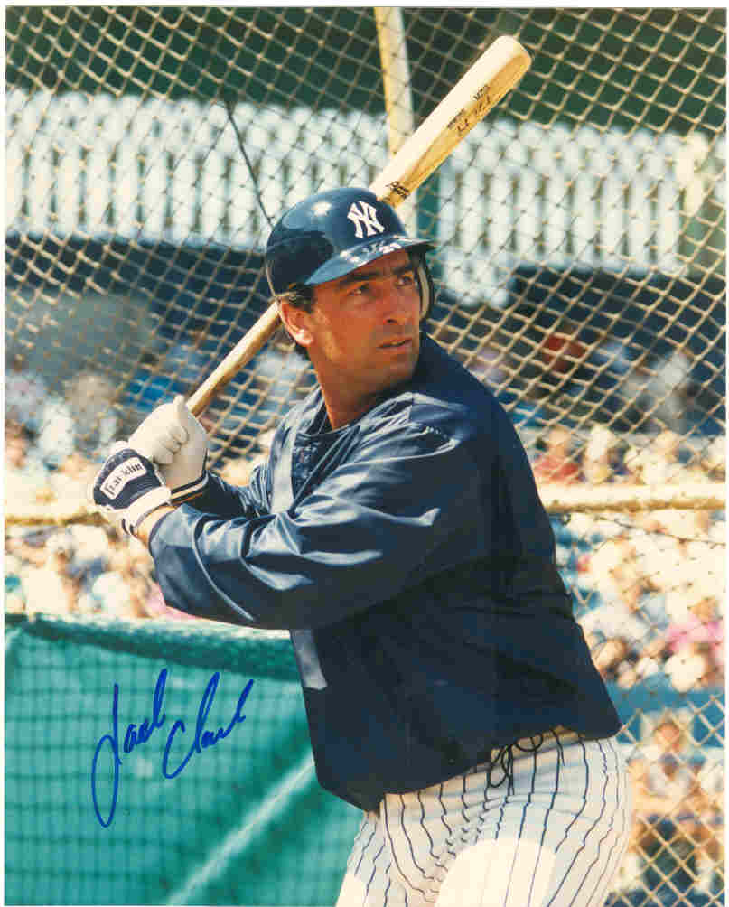 AUTOGRAPHED JACK CLARK 8x10 New York Yankees Photo
