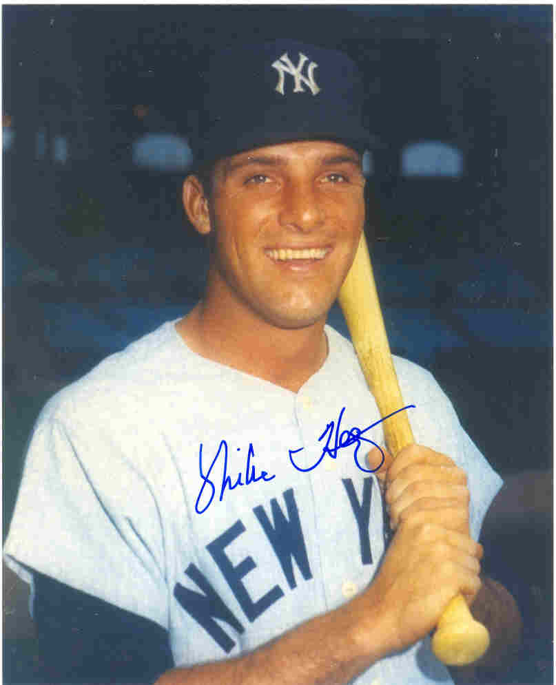 AUTOGRAPHED MIKE HEGAN 8x10 New York Yankees photo