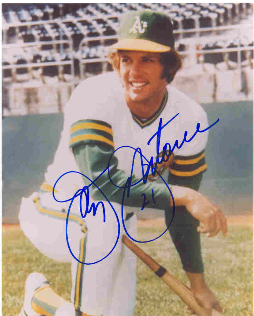 AUTOGRAPHED JAY JOHNSTONE 8x10 Oakland A's Photo