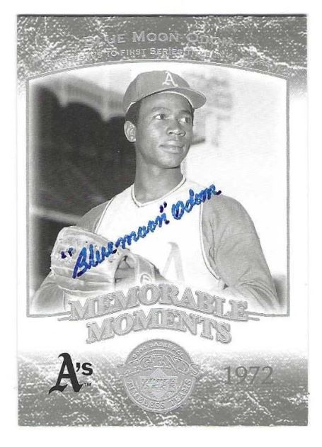 Autographed JOHN BLUE MOON ODOM 2004 Upper Deck Timeless Teams Card