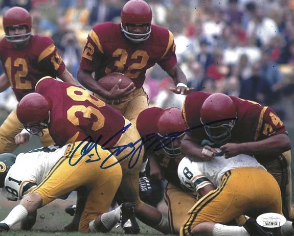 Autographed O.J. SIMPSON 8X10 USC Trojans Photo JSA