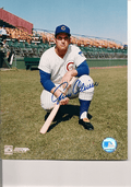 AUTOGRAPHED GENE OLIVER 8X10 Chicago Cubs photo