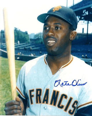 AUTOGRAPHED NATE OLIVER 8x10 San Francisco Giants Photo