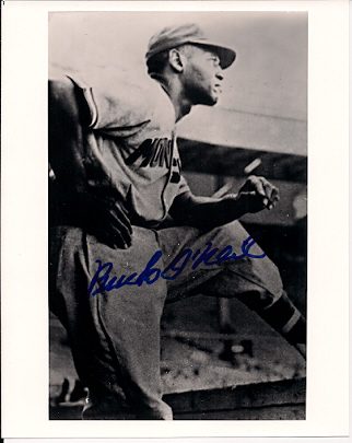 Autographed BUCK O'NEIL 8x10 Kansas City Monarchs Photo.