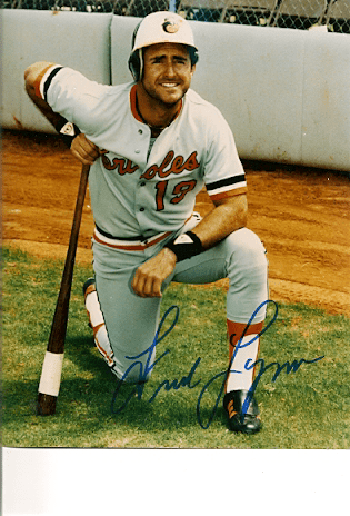 AUTOGRAPHED  FRED LYNN 8X10 Baltimore Orioles Photo