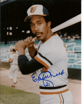 AUTOGRAPHED  photo ELLIOTT MADDOX  Baltimore Orioles