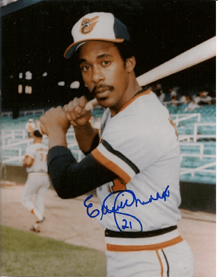 AUTOGRAPHED  photo ELLIOTT MADDOX  Baltimore Orioles