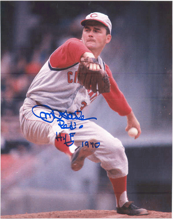 AUTOGRAPHED JIM O'TOOLE 8X10 Cincinnati Reds Photo