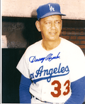 AUTOGRAPHED  DANNY OZARK  Los Angels Dodgers photo
