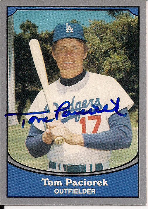 Signed TOM PACIOREK Pacific Legends Card