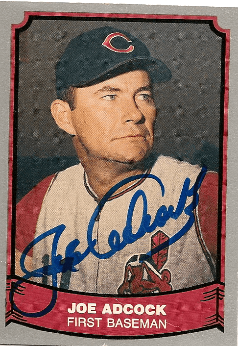 Signed JOE ADCOCK 1988 Pacific Legends Card #31