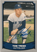 Autographed TOM TRESH 1988 Pacific Legends Card #25