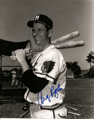 AUTOGRAPHED ANDY PAFKO 8X10  Milwaukee  Braves Photo