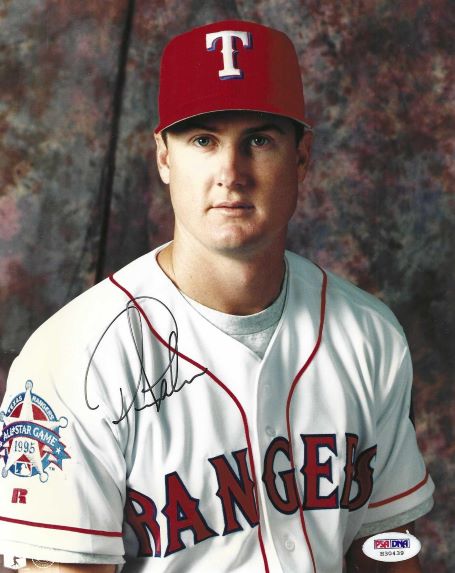 AUTOGRAPHED DEAN PALMER 8X10 Texas Rangers Photo PSA/DNA