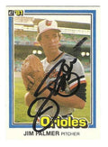 Autographed JIM PALMER Baltimore Orioles 1981 Donruss Card