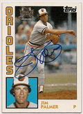 JIM PALMER Autographed 2001 Topps Archive Card
