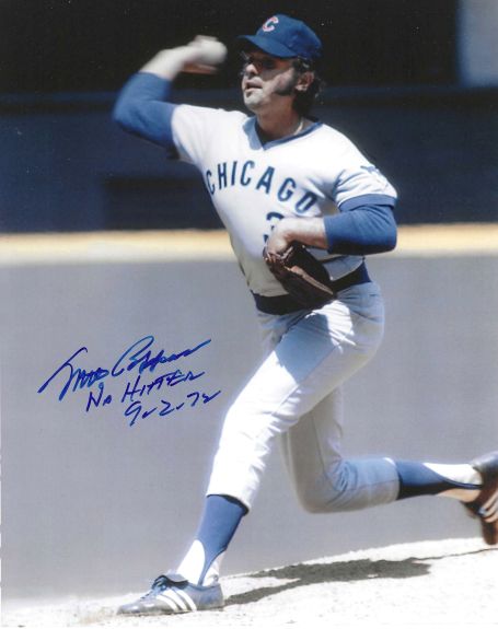 AUTOGRAPHED  MILT PAPPAS "No-Hitter 9/2/72" 8X10 Chicago Cubs Photo