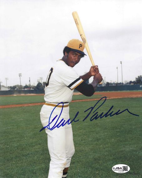 Autographed Dave Parker Pittsburgh Pirates 8x10 Photo with JSA COA