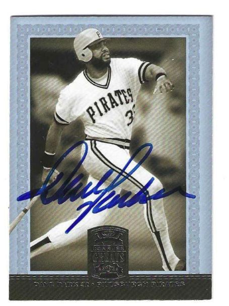 Autographed DAVE PARKER Pittsburgh Pirates 2005 DONRUSS GREATS CARD