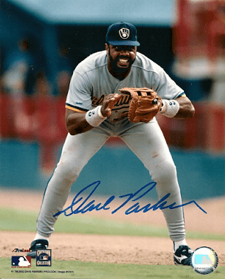 AUTOGRAPHED  DAVE PARKER 8x10  Milwaukee Brewers Photo